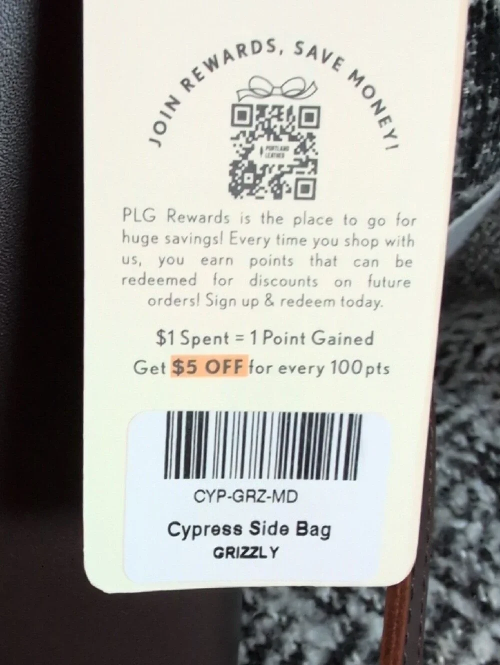 Portland Leather Grizzly Cypress Crossbody Bag NWT